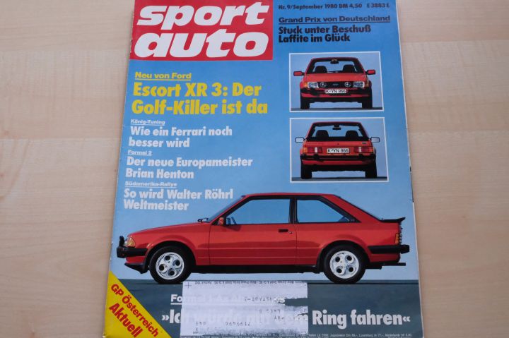 Deckblatt Sport Auto (09/1980)